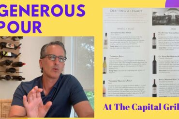 Reviewing the 2022 Generous Pour Event at The Capital Grille | Wine Tasting