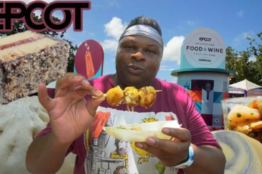 Bear dining at EPCOT Food and Wine Festival 2022