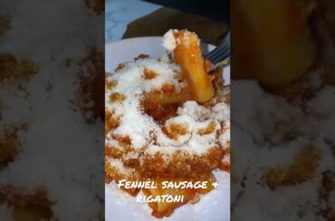Fennel sausage and rigatoni #fennelsausage #rigatoni #pasta #italianrecipes #dececco #asmr