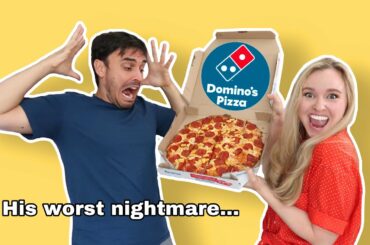 An Italian vs Pineapple Pizza!? Can He Finish The Whole Thing??