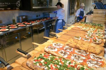 Baking Italian Pizza and Focaccia. London Street Food