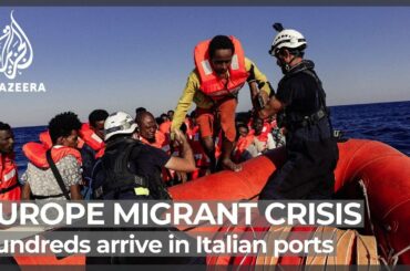 Italian coastguard rescues hundreds of migrants off Lampedusa