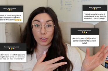 answering your questions about food culture in Italy (subtitled)