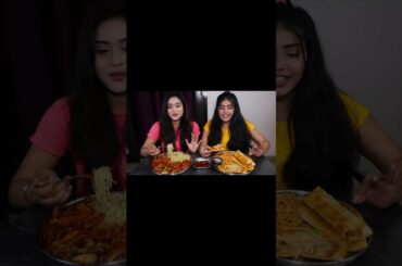 Chinese Food Vs Italian Food Challenge | ding dong girls | #shorts