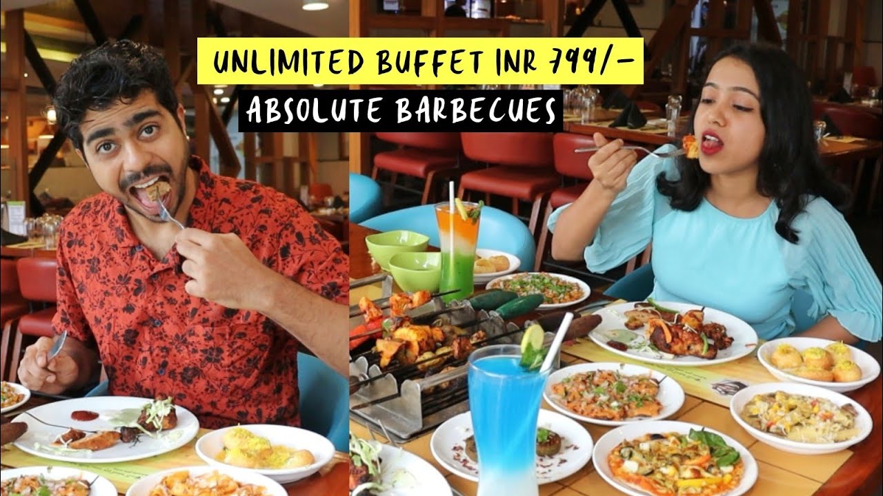 UNLIMITED VEG & NON VEG BUFFET | Absolute Barbecues Powai | Anagha Mirgal | Indian Food | Food Vlog UNLIMITED VEG & NON VEG BUFFET | Absolute Barbecues Powai | Anagha Mirgal | Indian Food | Food Vlog
