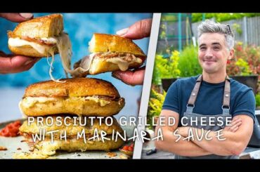 Prosciutto Grilled Cheese with Marinara Sauce!