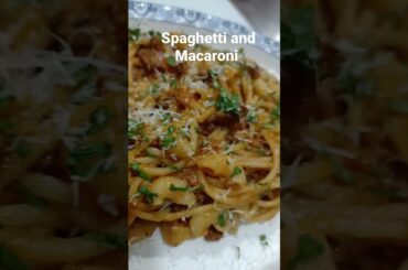 Spaghetti and Macaroni Combination #pasta #food #foodvlog #italian