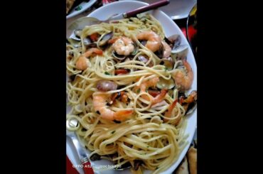 Italian food(pasta vongole)