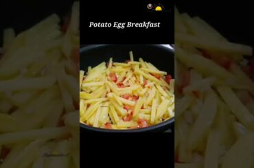 Spanish Omelette Recipe | #shorts | Potato Egg Breakfast Recipe | #spanishomelette