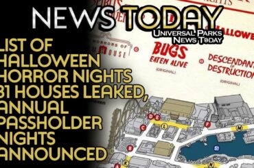 List of Halloween Horror Nights 31 Houses Leaked, Annual Passholder Nights Announced