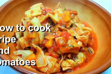 Tripe recipe. Simple, delicious TRIPE recipes. Neapolitan tripe with tomatoes
