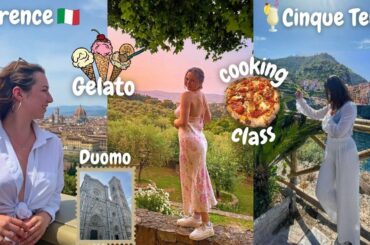FLORENCE VLOG (tuscan cooking class, cinque terre & the italian coast)
