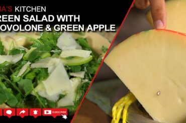 Green Salad with Provolone & Green Apple Recipe - Lidia Kitchen Series