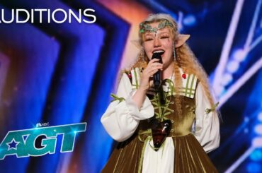 Freckled Zelda Enchants The Judges With "Colors of The Wind" | AGT 2022