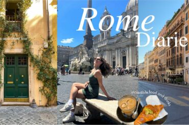 rome travel vlog | arriving in italy, lots of exploring & eating | pt. I