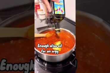 making dinner for my crusty ass husband