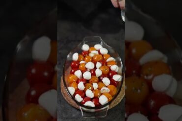TOMATOES WITH MOZZARELLA ! THE PERFECT RECIPE! #shorts