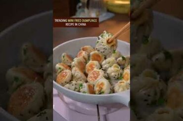 Easy and Quick Mini Fried Dumplings Recipe #shorts #recipe #chinesefood #dumplings #cooking