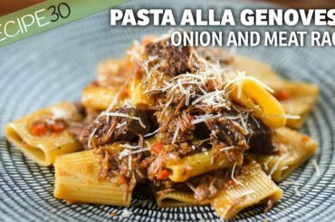 Those who love Italian meat Ragu will enjoy Pasta alla Genovese!