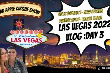 LAS VEGAS 2022 | MAD APPLE Cirque Du Soleil | NEW RPM Italian Food | Vegas Arts District -Day 3 Vlog