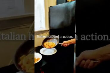Italian Husband in Action, in the Kitchen