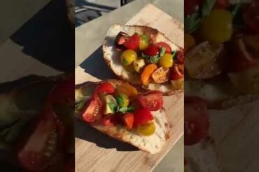 credit: tiktok @food.withgg #bruschetta #italian #home #food #aesthetic #satisfying #shorts