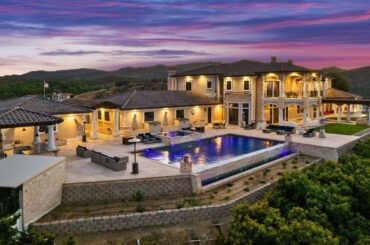 $12,750,000! Italian inspired masterpiece in Murrieta offers uninterrupted panoramic mountain views