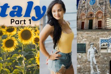 Italy VLOG Part 1| Florence, Pisa, Siena, wine tasting Riomaggiore, San Gimignano, Sunflowers