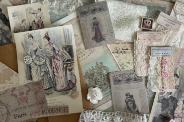1800’s Italian Fashion Plate Catalog @Roxy Creations .  Process video and Chat.
