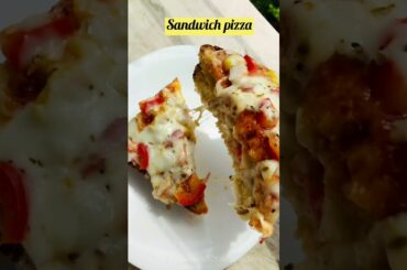 Pizza sandwich | veg cheese pizza sandwich | pizza recipes | homemade pizza sandwich #shorts