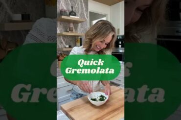 How to make gremolata- the easiest Italian Zesty Herb Sauce!