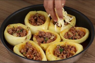 Potatoes stuffed with ground beef! A perfect combination!