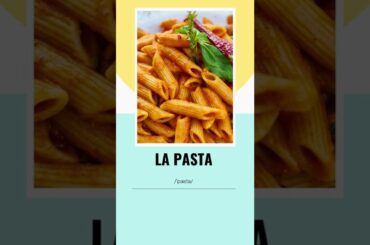 Il cibo - Food in Italian (part I) #shorts #shortsvideo