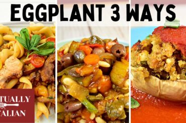 Cook Eggplant Like an Italian: Caponata, stuffed, and swordfish & eggplant pasta