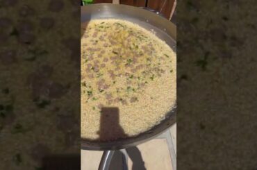 Italian food the best in the world! Risotto on the way