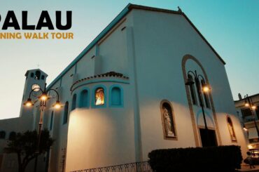 Palau, Sardinia, evening summer walking tour in 4k [Italy]