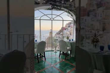 Positano. Luxury dining. Luxury vacation. Luxury life.