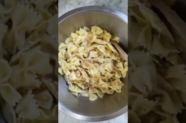 Italian Bow-Tie Pasta Salad (Easy Lunch Box-Ready Recipe) #Shorts