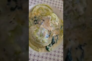 spinach and cheese ravioli #shorts #ravioli #alhamdulillah #lunch #italy #food #hungry #life #yum