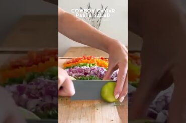 Cowboy Caviar pasta salad #shorts #youtubeshorts #trending #italy #venice #food
