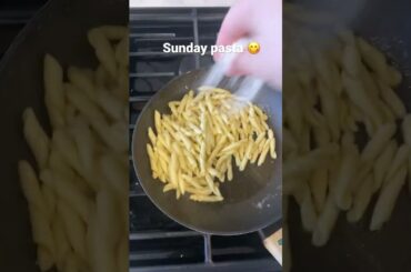 Salt, pasta, oil, garlic, cheese and love!