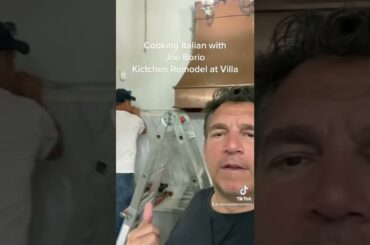 Kitchen remodel at the villa in Italy Cooking Italian with Joe