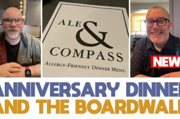 Anniversary Dinner at Ale & Compass || First Time Walking Around Disney's Boardwalk