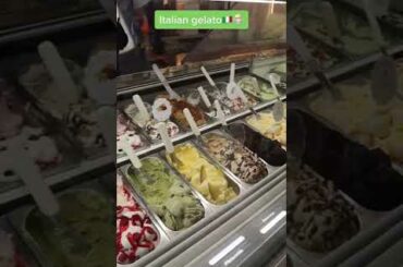 Italian gelato VS American gelato! (Food Battle) #travel #country #shorts