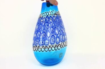 My Italian Decor  - Aqua & Sky Blue Large Luxury Vase - Made in Italy