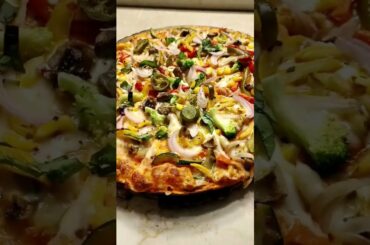 Italian popular thin Crust pizza #shorts try this pizza topping