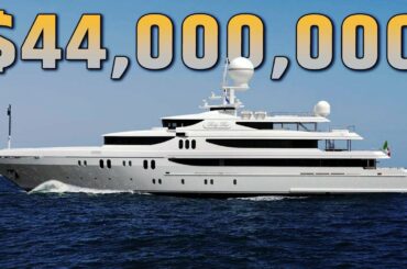 Inside a $44,000,000 Italian Luxury Megayacht with 2 Jacuzzi. Most Unique Yacht #doubledownyacht