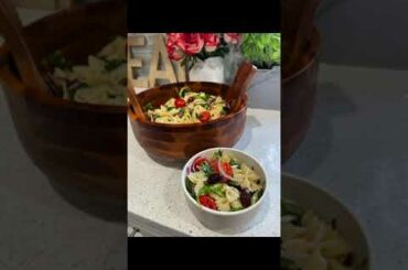 Easy Pasta Salad [Perfect for Hot Summer Days] ASMR Cooking #shorts