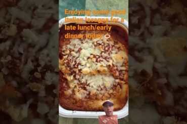 When you’re in the mood for some Italian food & decide to make yourself some Lasagna for lunch