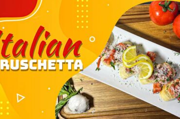 How To Make Italian BRUSCHETTA EASY!!! Tomato Basil Olive Oil Appetizer 2022